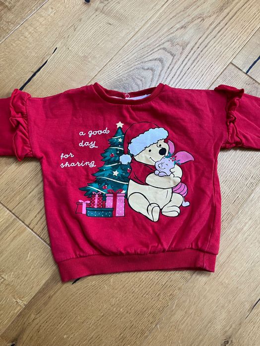 Zestaw świąteczny sukienka bluza i bluzka 92
