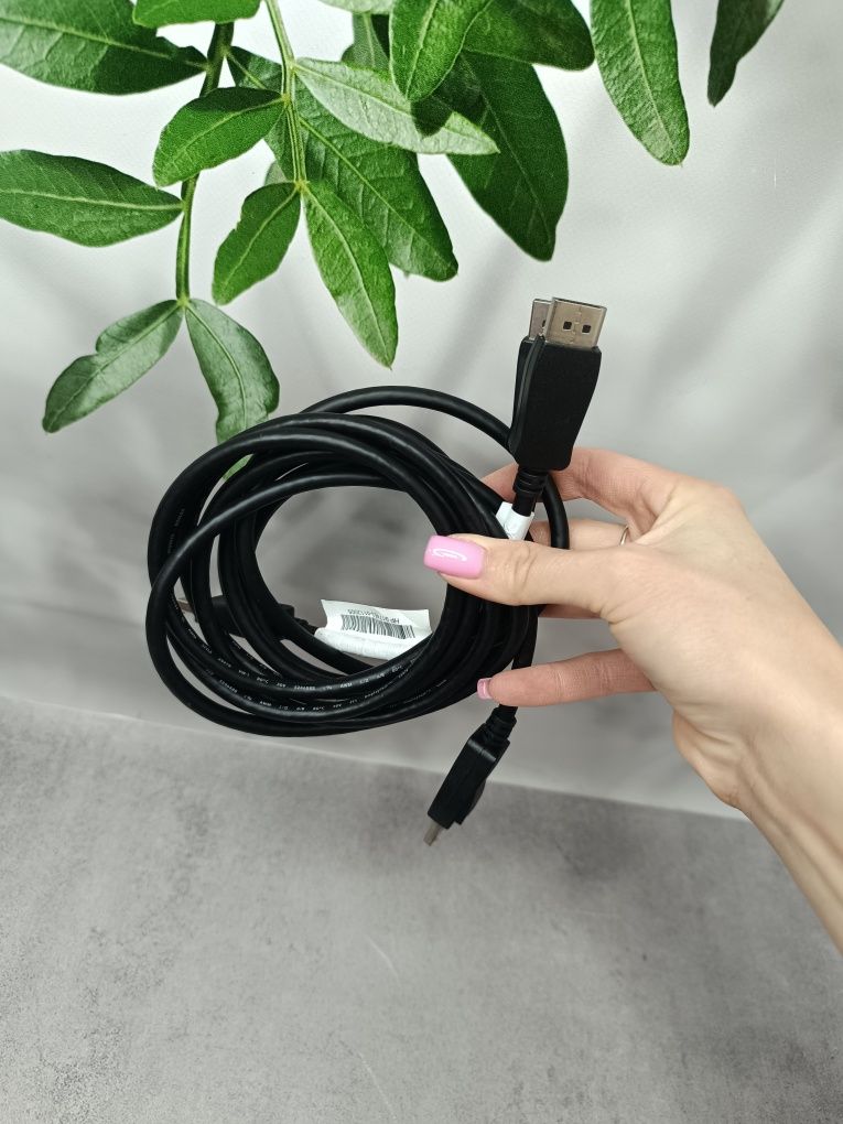 Кабель DisplayPort – DisplayPort/ОПТ Роздріб/100 шт/оригінал/з Європи