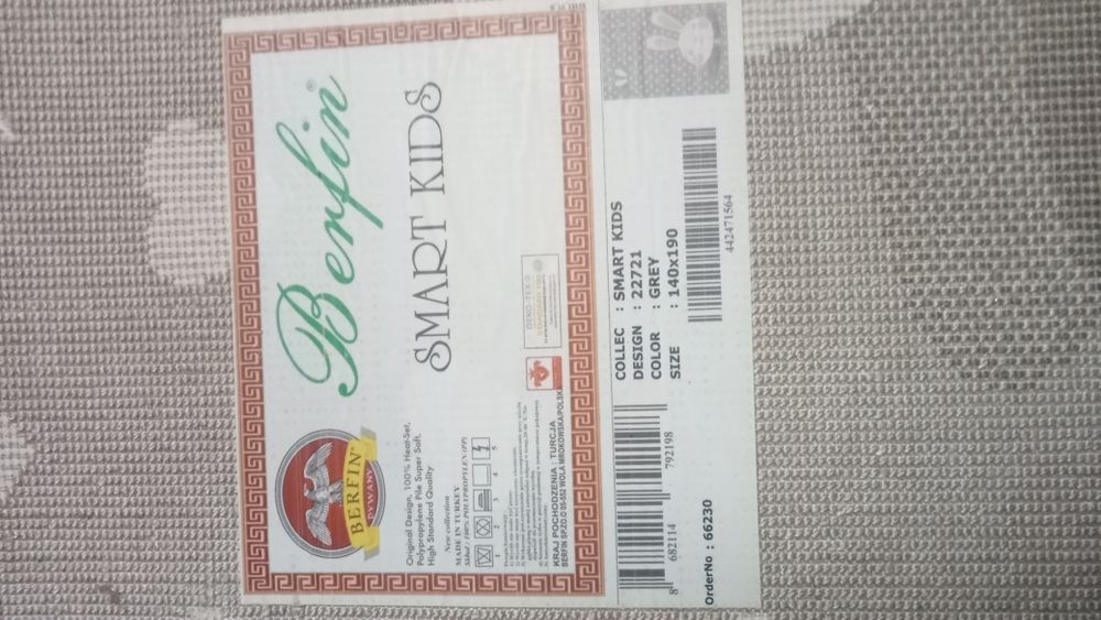 Dywan dziecięcy SMART KIDS GREY jak NÓWKA!!