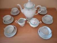 Zastawa kawowa porcelanowa serwis Wałbrzych