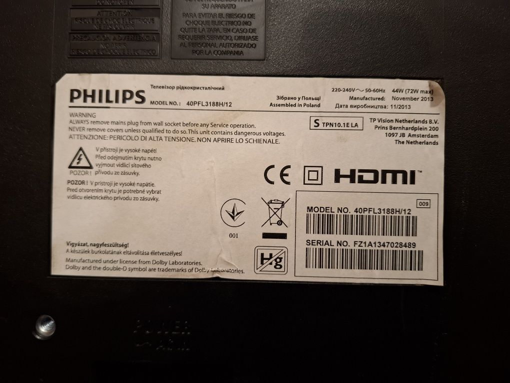 Części do telewizorów FULL HD 4K Philips Samsung