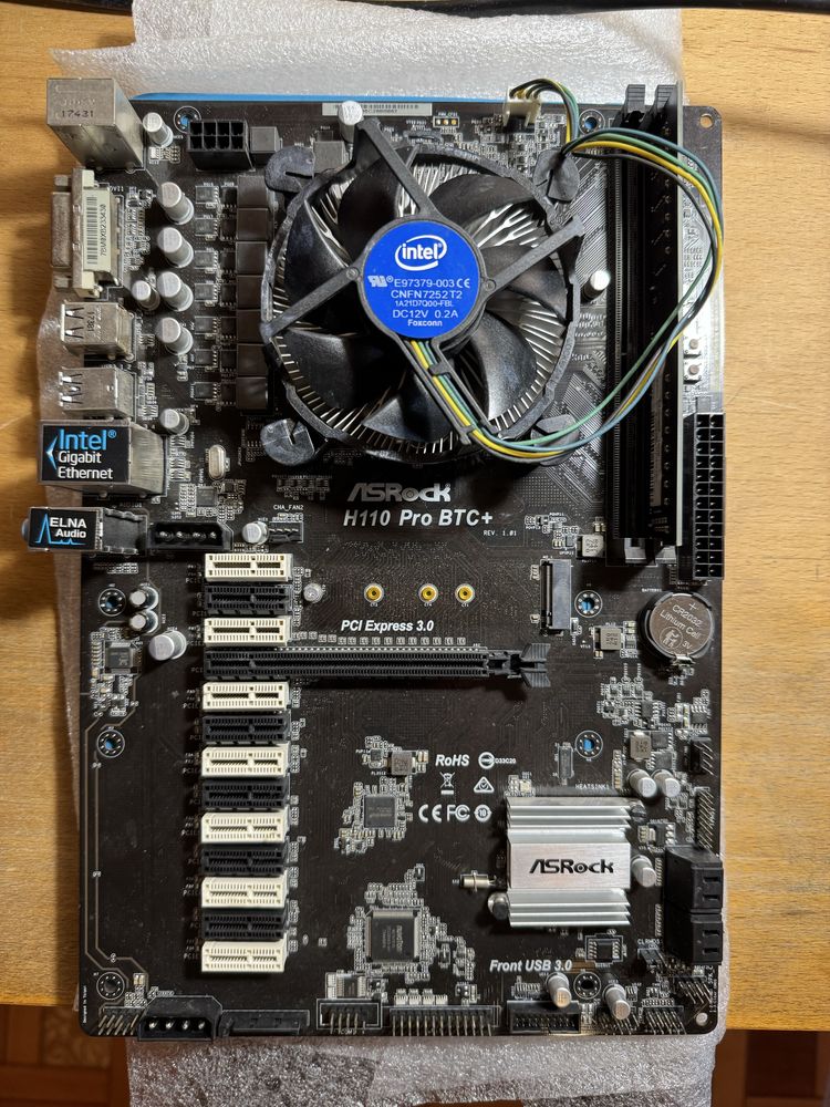 Комплект: i7 6700 (Xeon E3-1230 v5) + 16GB DDR4 + ASRock H110 Pro BTC+