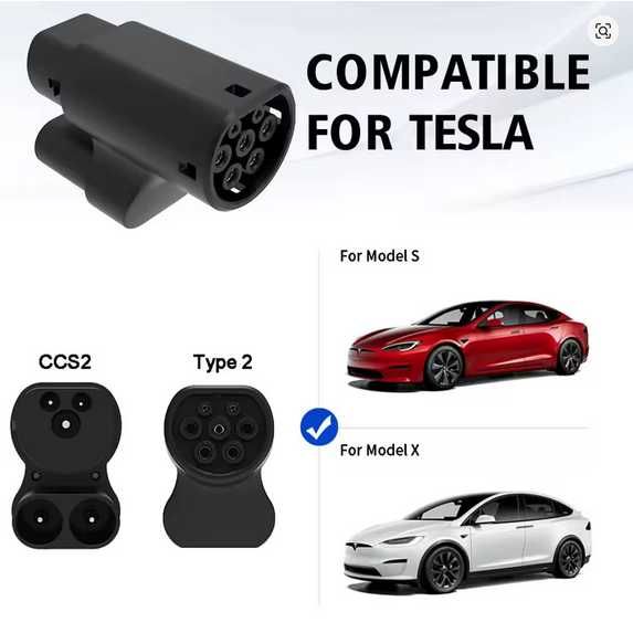 Adaptador CCS para TIPO 2 - TESLA