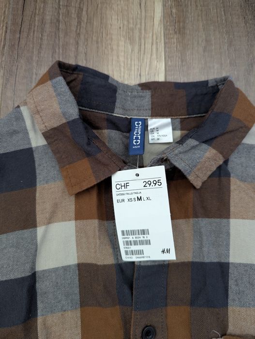 Сорочка H&M Divided чоловіча рубашка весна осінь