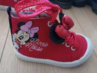 Buty Minnie Mouse 22 czerwone trampki