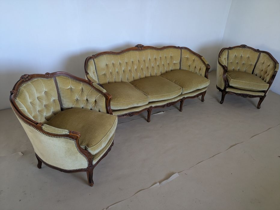 Komplet zestaw 3+1+1 wypoczynkowy Ludwik