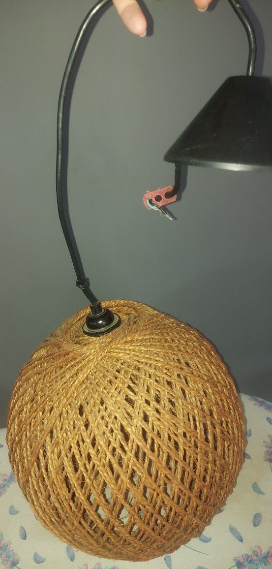 Lampa wisząca sznurkowa