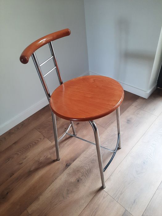 Hokery 2 sztuki, siedzisko brązowe