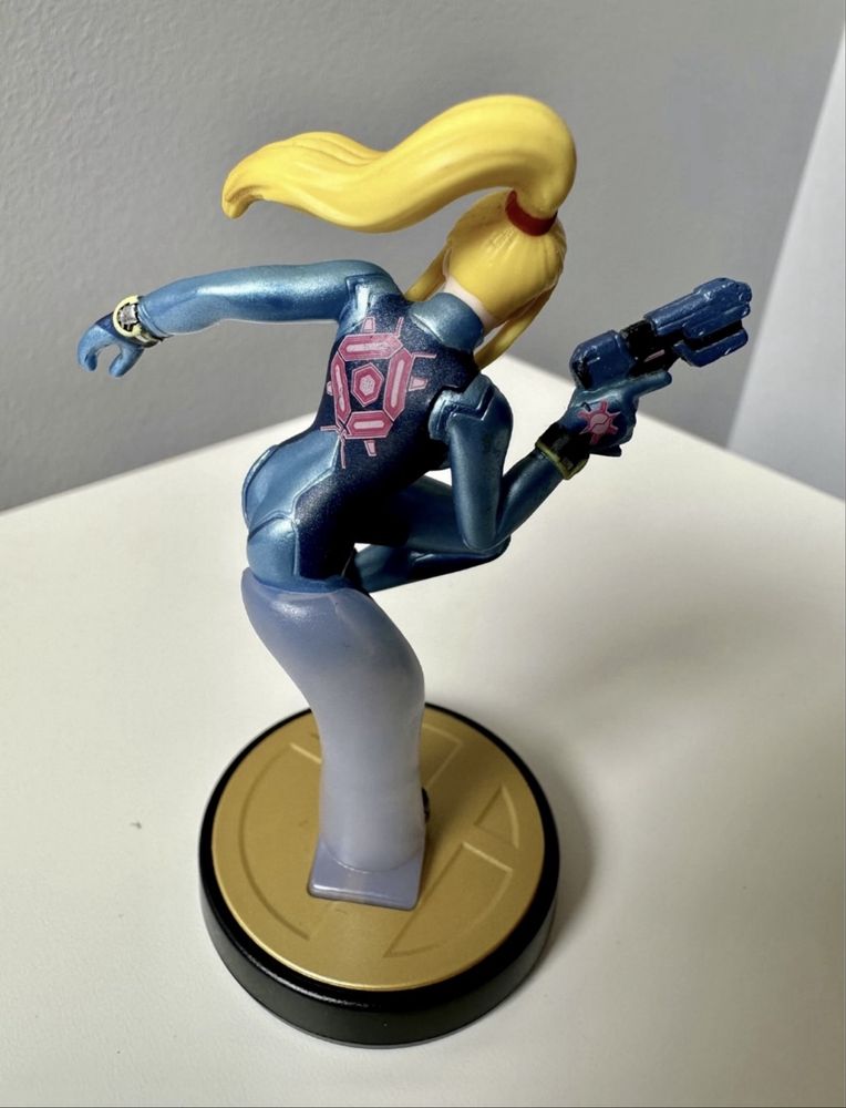 Figura Amiibo Smash Zero Suit Samus Nintendo New 3DS/Wii U