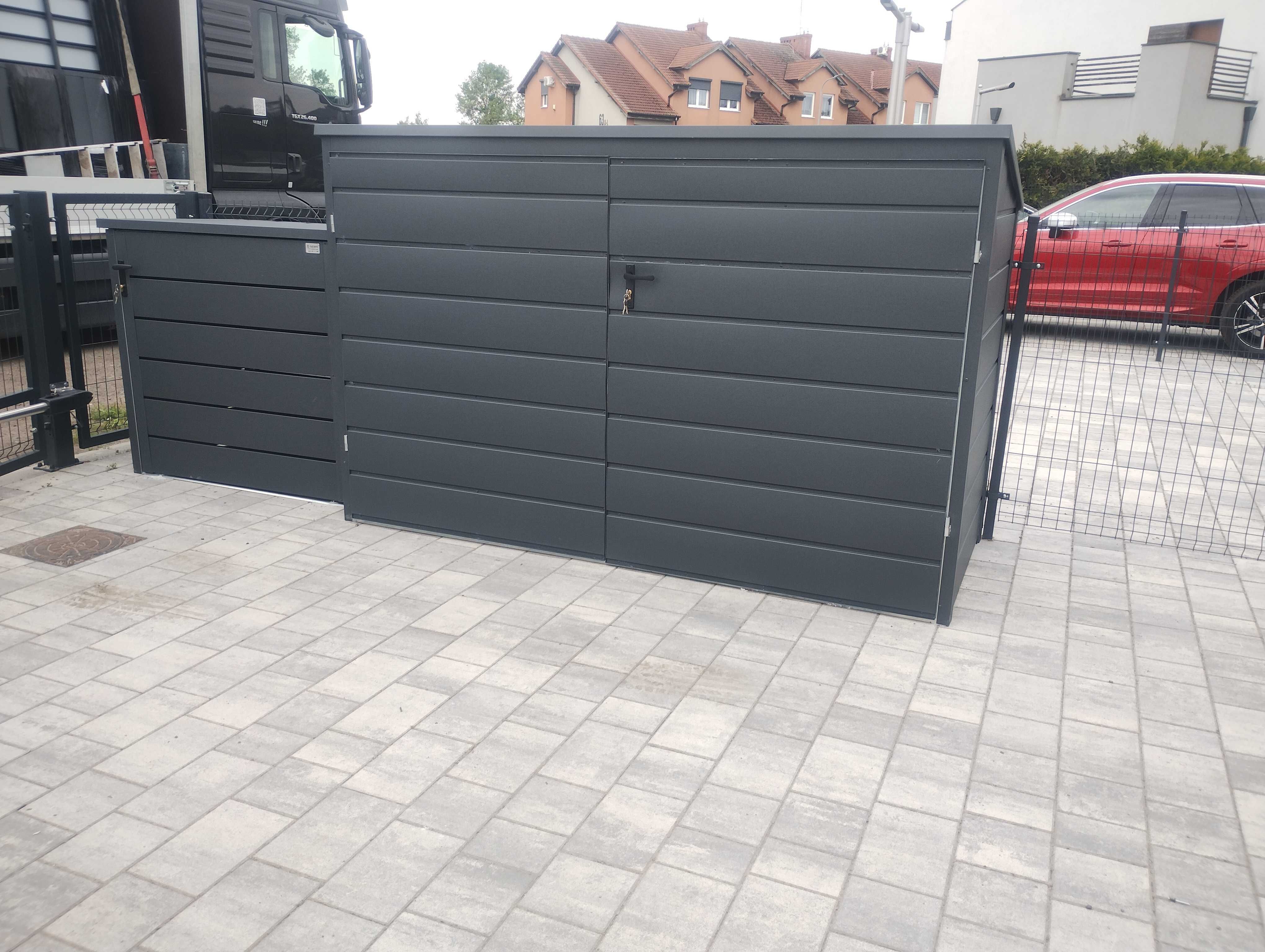 Garaż blaszany. Schowek. 4x6  Konstrukcja ocynkowana. 1 gat. Producent
