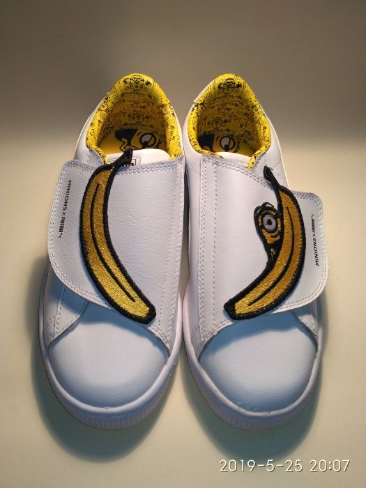 Снікерси кеди дитячі кросівки  Puma minions basket wrapst, 34 р.