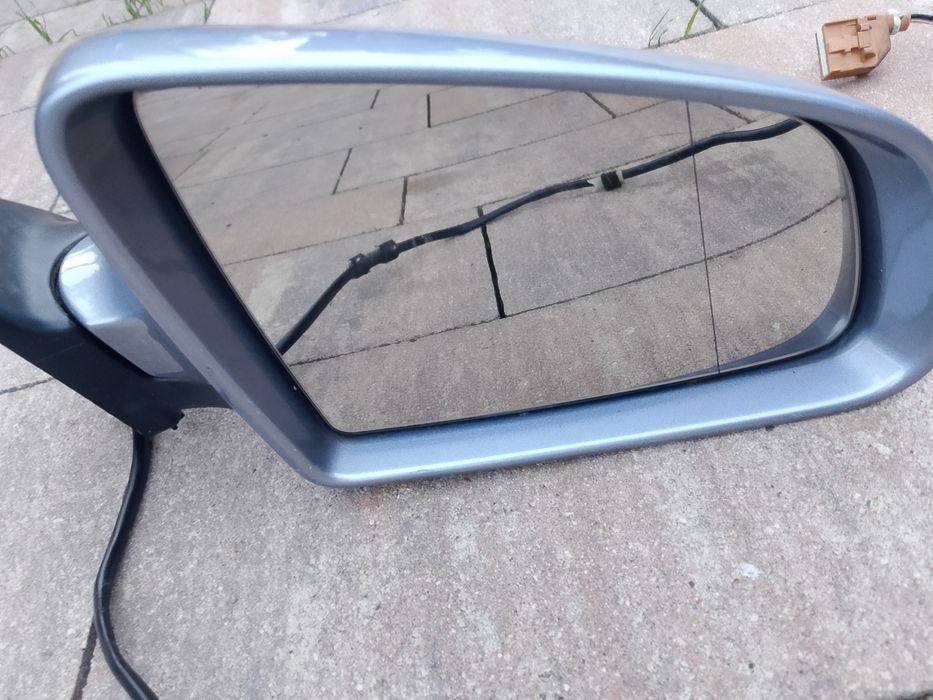 Lusterko prawe Audi A4 B6, 5 pinów, srebrne