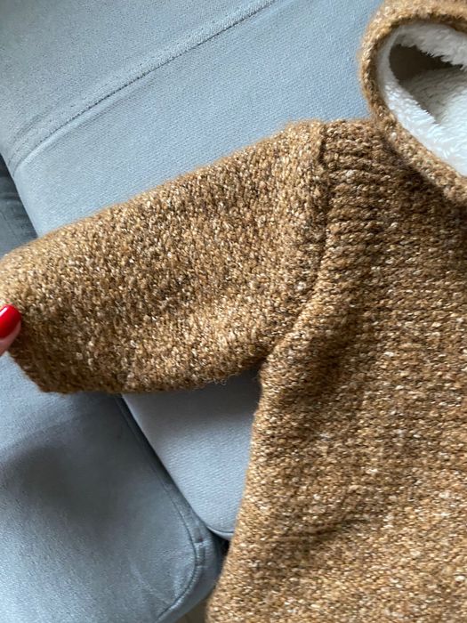 Sweterek kurtka dziecięca ZARA nowa z metka rozmiar 68 z kapturem