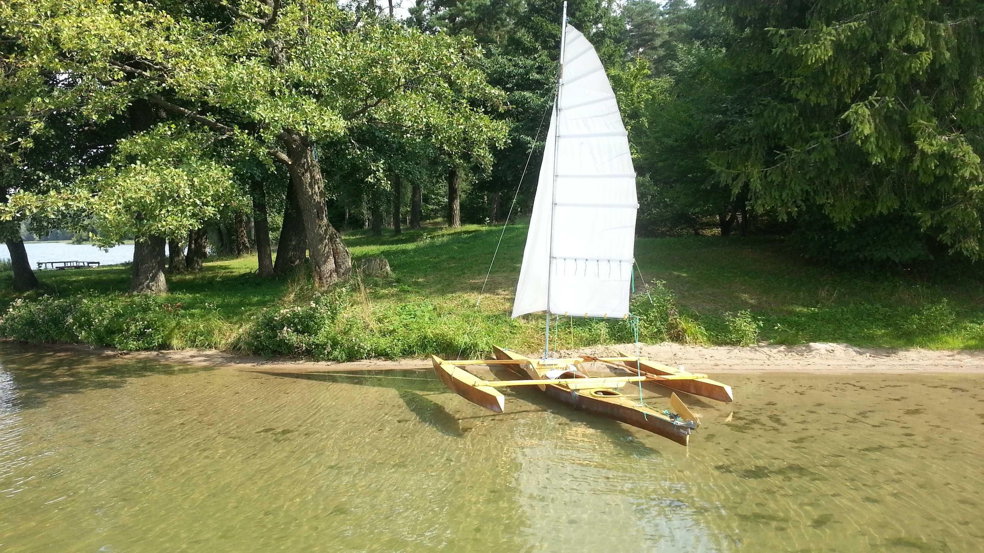 Kajak Trimaran canoe łódz 5m