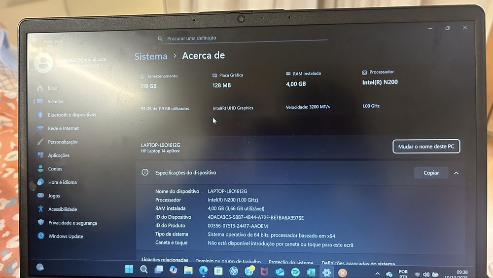 Vendo Notebook HP Laptop 14 – Quase Novo!