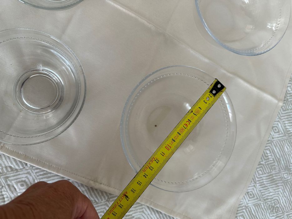 taças novas de vidro transparente  - 11 e 13 cm