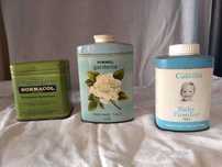 Lote de 3 Latas po' de talco antigas