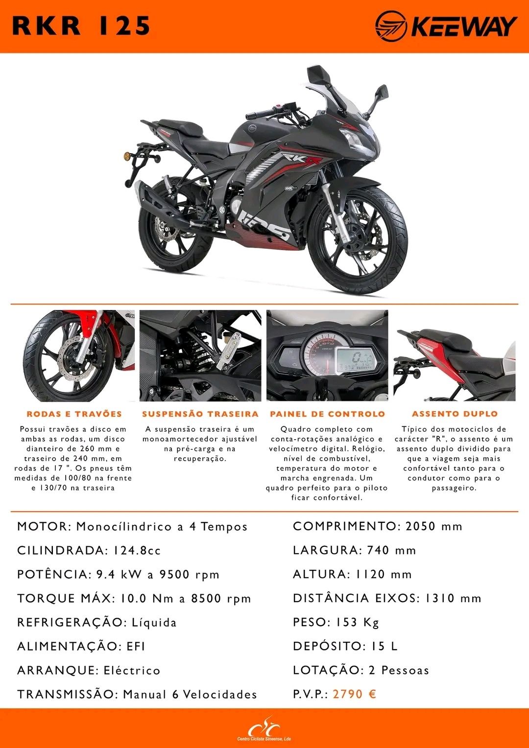 Keeway rkr racing 125 4t