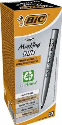 Marker Fine Pocket ECOlutions czarny (12szt) BIC