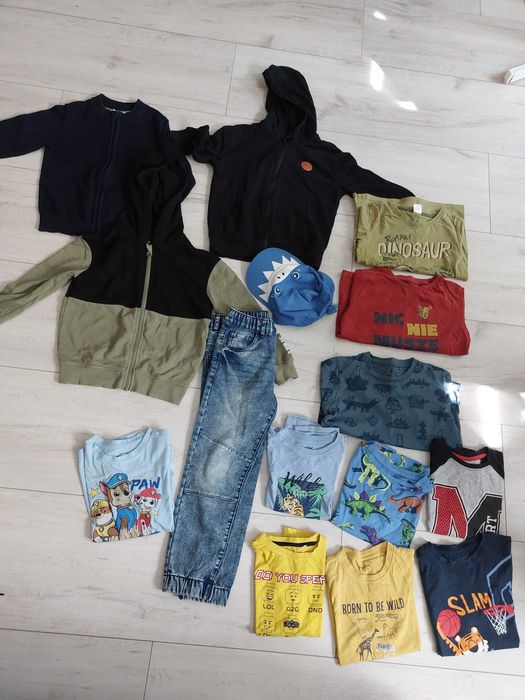 Zestaw ubranek chłopięcych 116/122