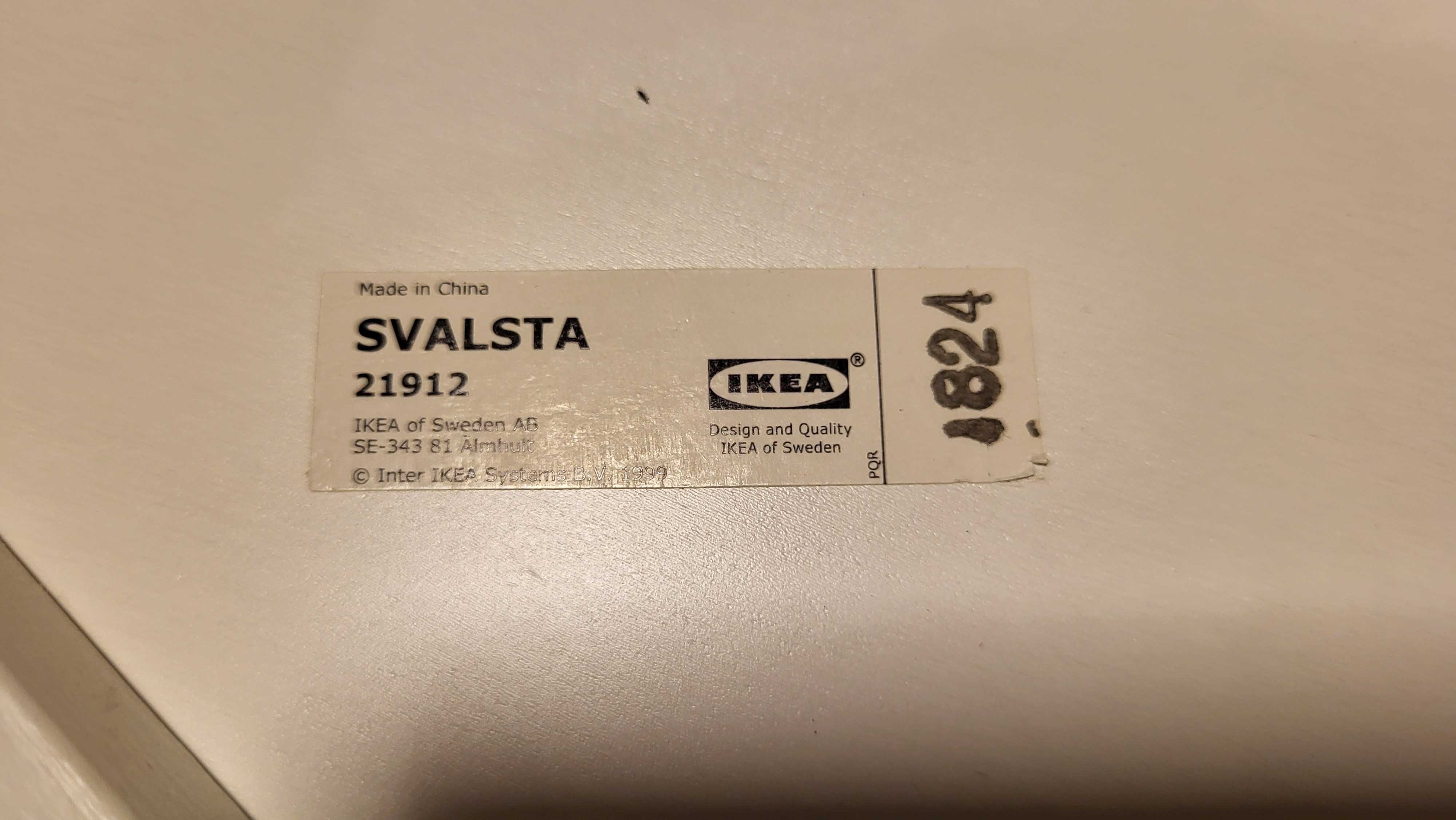 SVALSTA IKEA Stoliki, 2 szt., biała bejca
