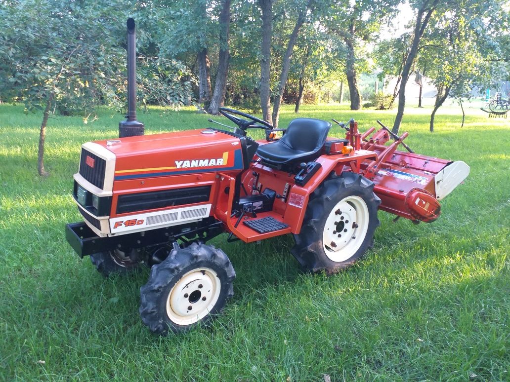Mini Traktorek Yanmar F15D 15km3cylindr 4x4 z Glebogryzarką Orginal