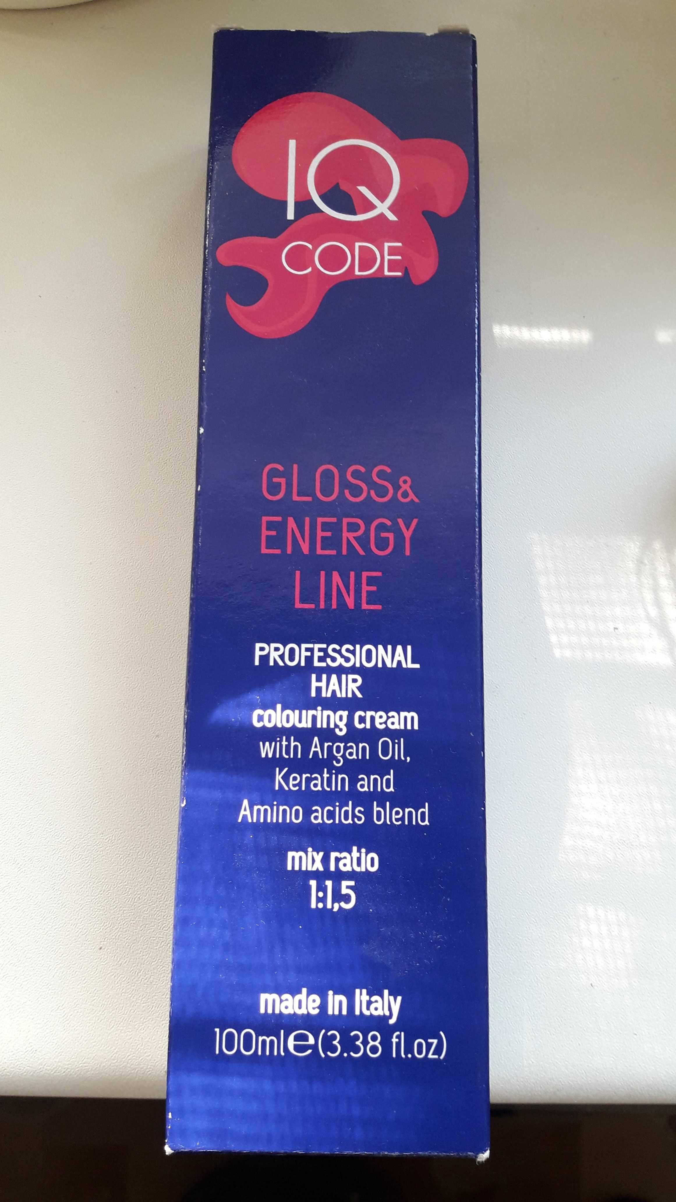 Професійна фарба для волосся IQ Code Gloss & Energy Line
