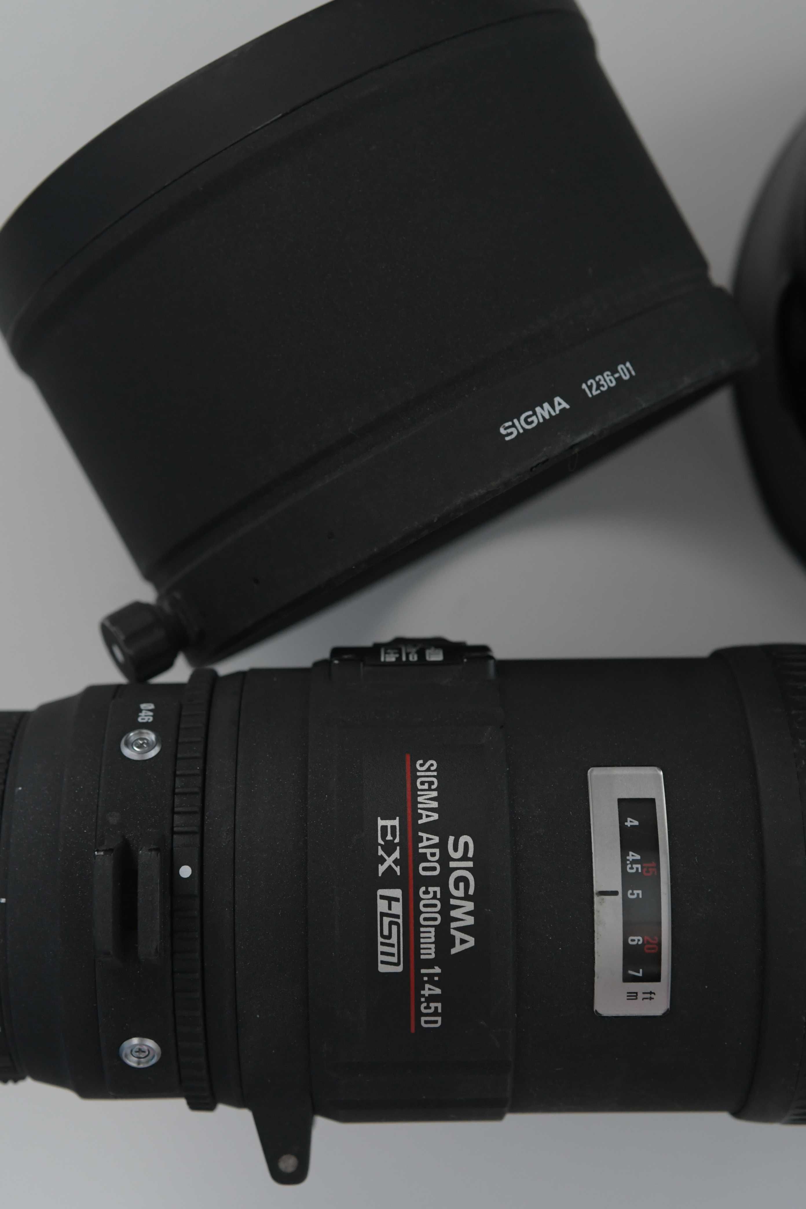 Sigma APO 500 4.5 D EX HSM mocowanie Nikon