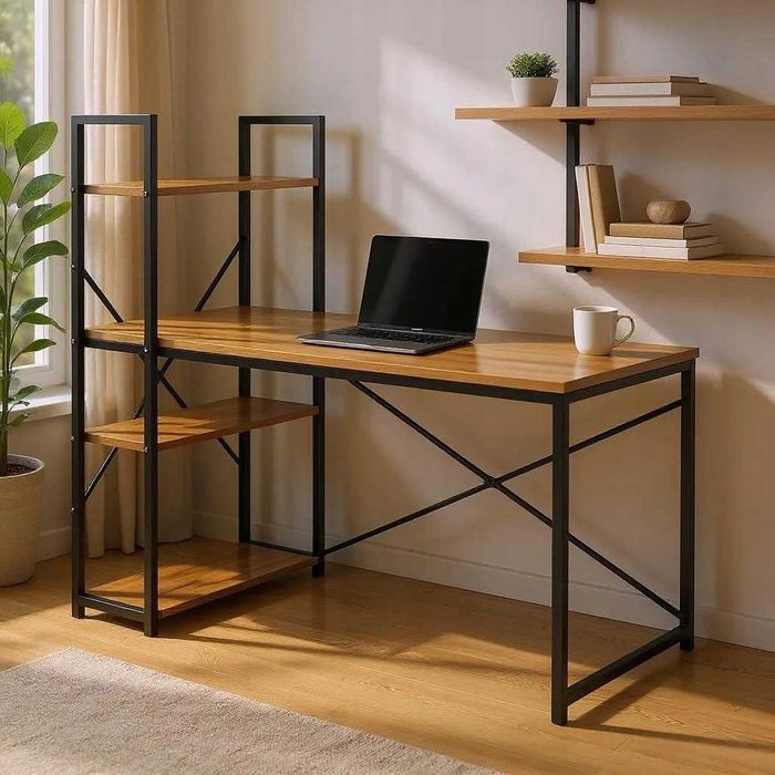 NOWE Biurko Gamingowe Komputerowe Meble Szkolne Do Biura Loft Okazja