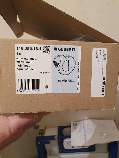 Geberit Typ 10 przycisk spłukujący 116.056.16.1 czarny mat