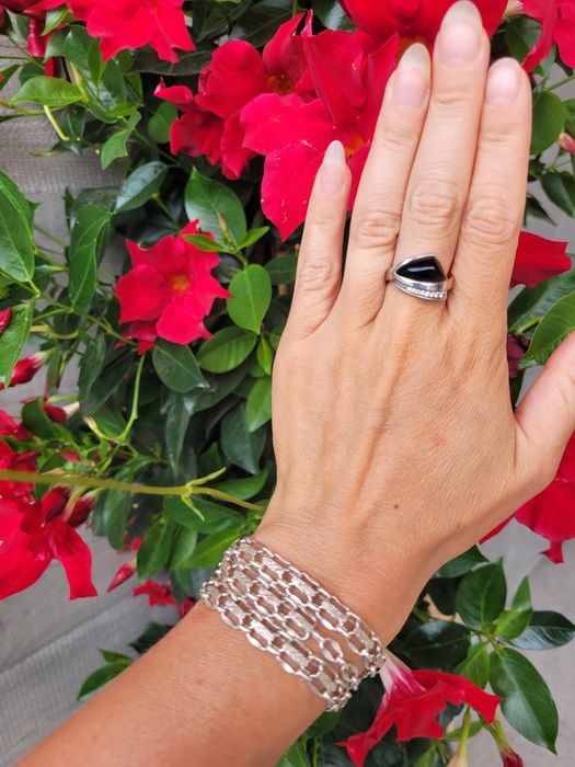 Кольцо серебро ажурное