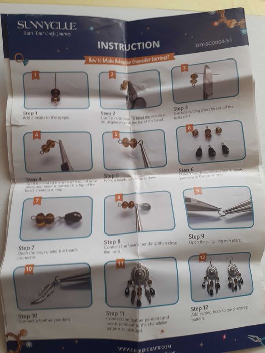 Bazy (Półfabrykaty) do tworzenia kolczyków w stylu Boho ( 60 sztuk)