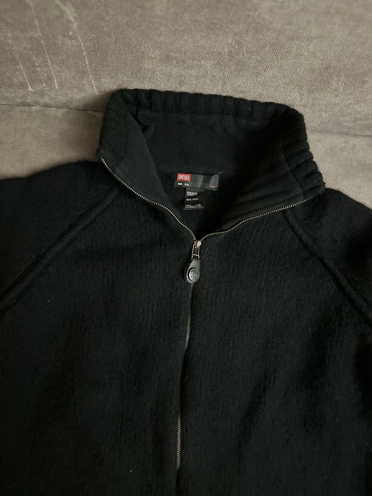 Вінтажний светр на блискавці Diesel оригінал 100% шерсть лани