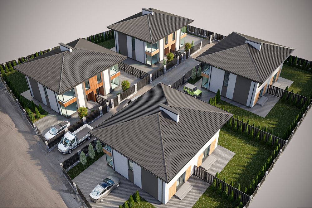 Дуплекс 112м2, 2,4 сотки, Газ, Без комісії, с.Гатне вул Симоненка
