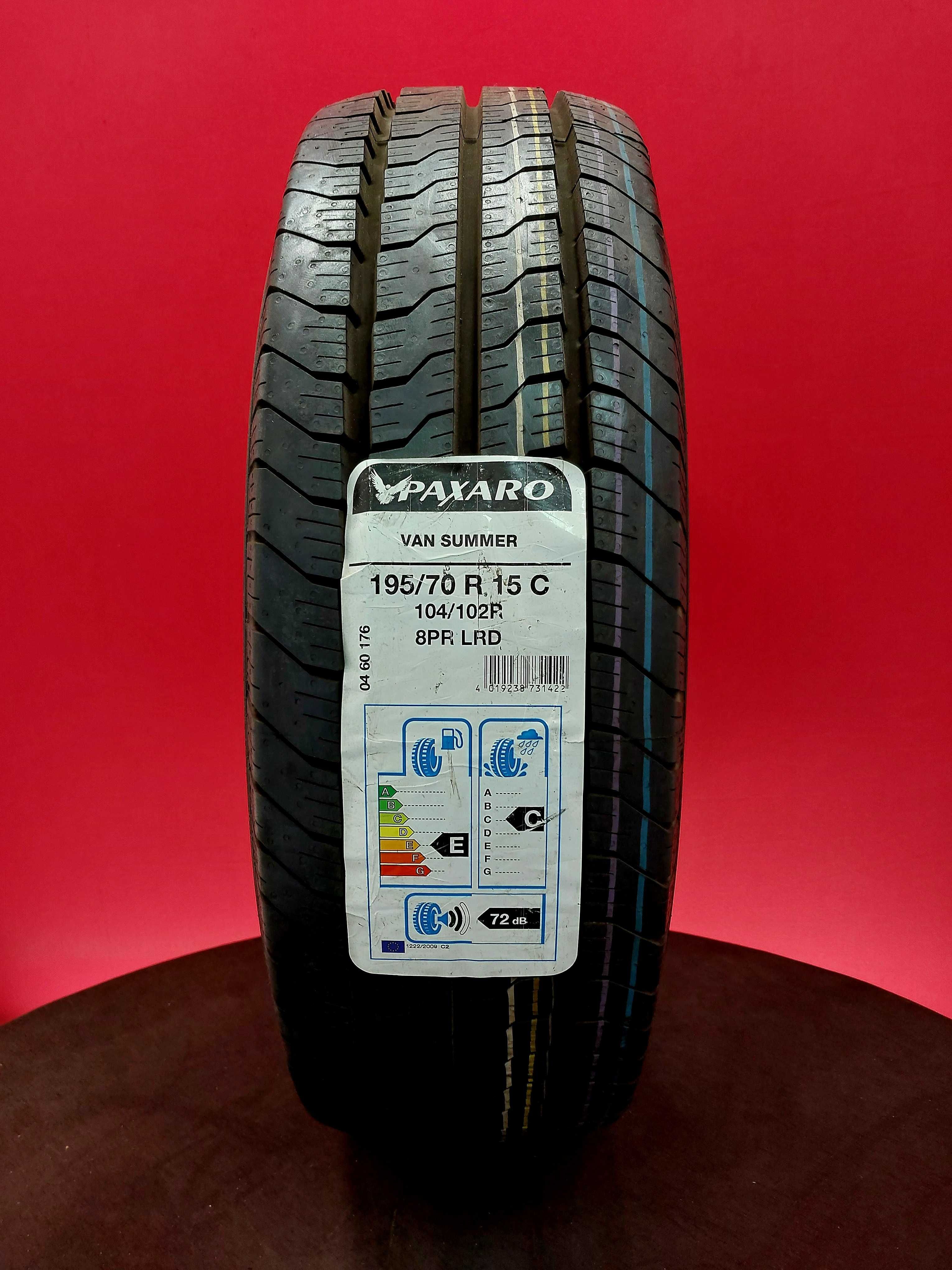 195/70 R 15 C Nowe letnie opony Paxaro Van Summer Bus Wzmocnione
