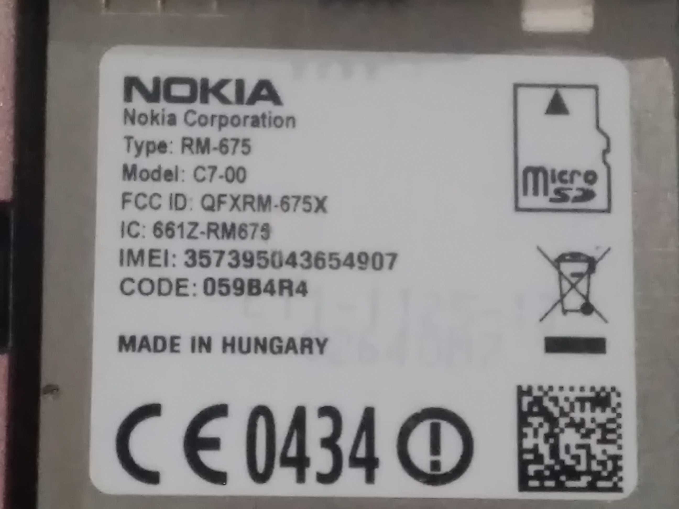 Telefon smartfon NOKIA C7-00 jak nowa stan idealny z ładowarką