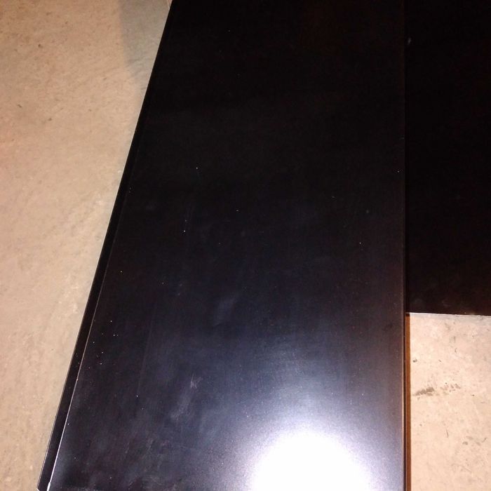 Parapety 25x65 i 25x124 czarny połysk aluminiowe