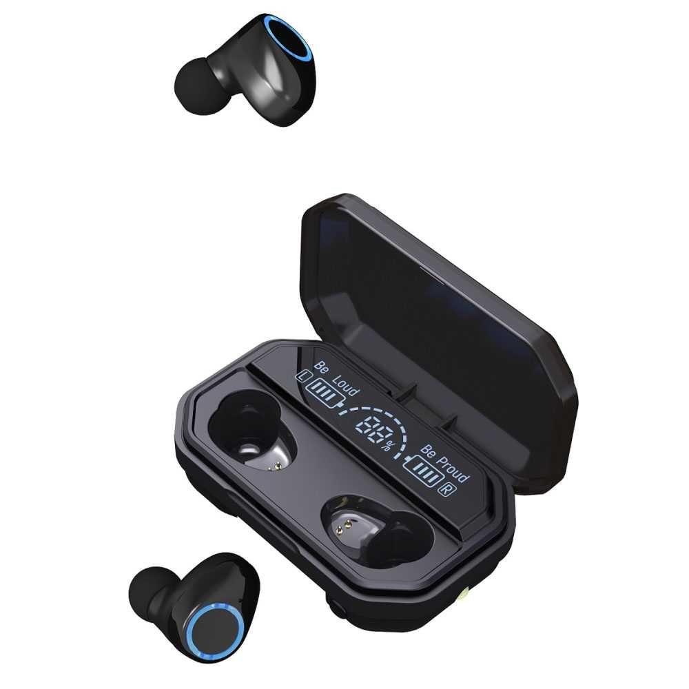 Słuchawki Bluetooth Devia Joy A12 z powerbankiem kolor: czarny
