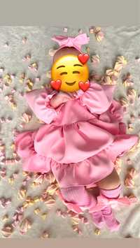 Святкова рожева сукня 3-6 місяців