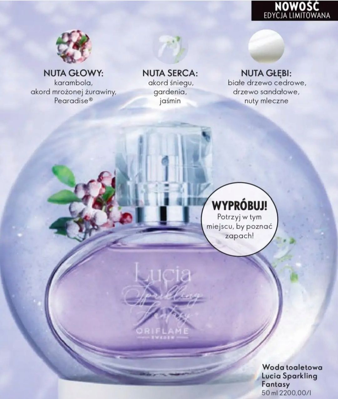 Woda toaletowa Lucia Sparkling Fantasy 50 ml Oriflame