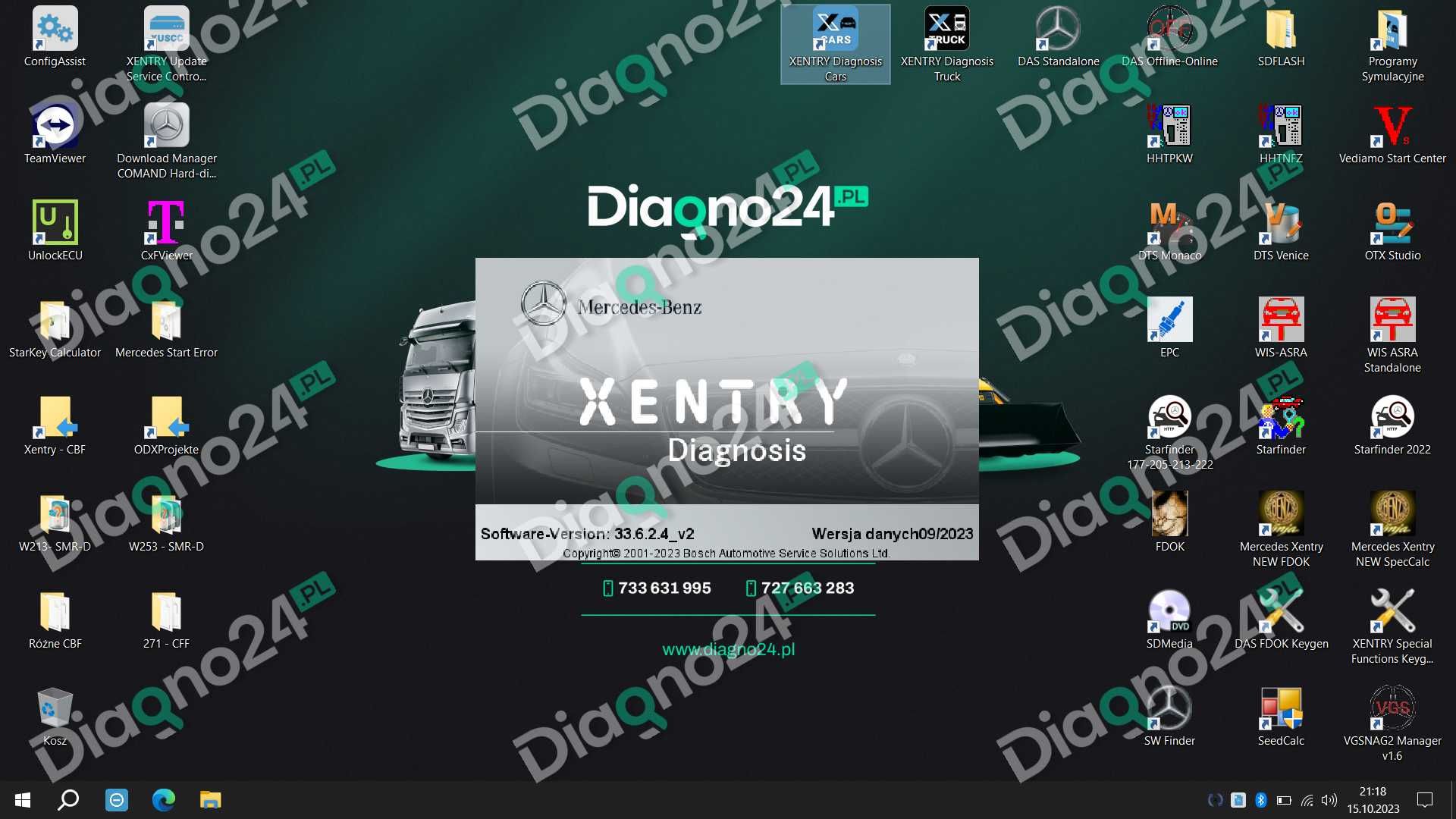 Gotowy dysk MB Star Xentry Mercedes Benz A, B, C, E, S 2023