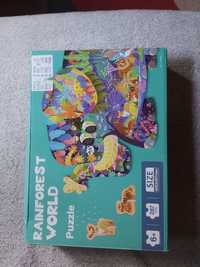 Rainforest World Jigsaw - puzzle 3d 287 sztuk