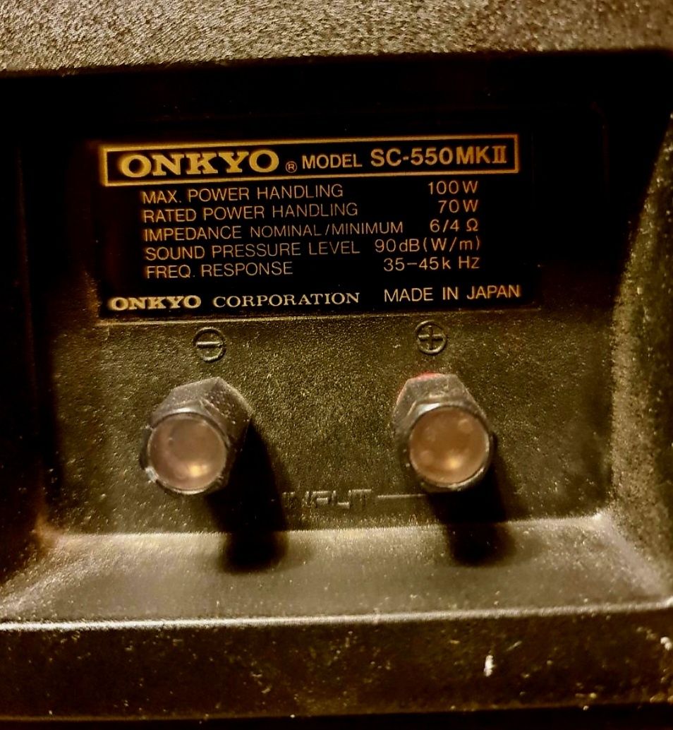 Głośniki Onkyo SC 550 MK2. Vintage. Stan idealny