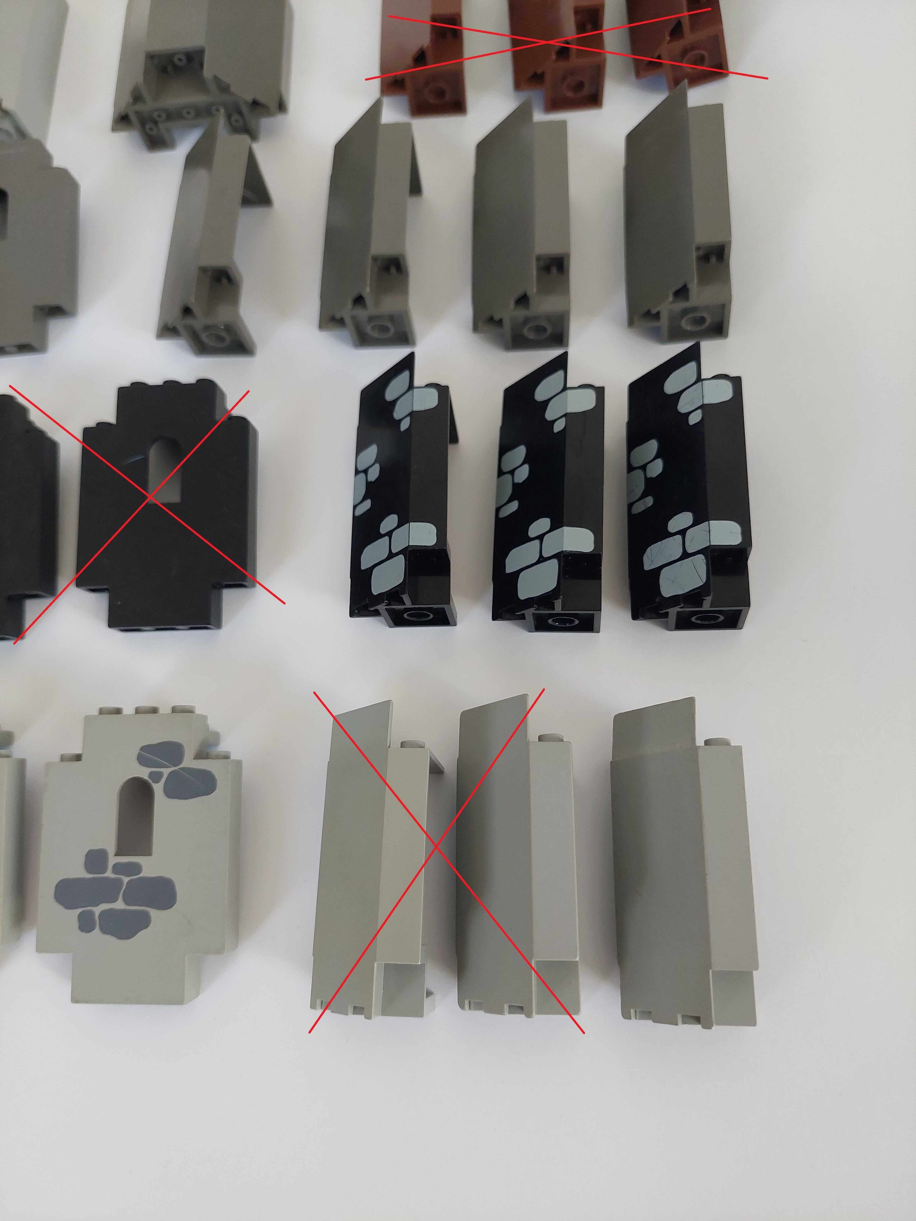 Lego Castle panele i elementy ścian
