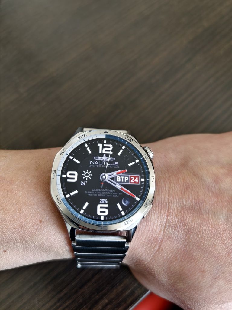 Смарт часы Huawei watch GT 5/Global + 2 металлических браслета +стекло