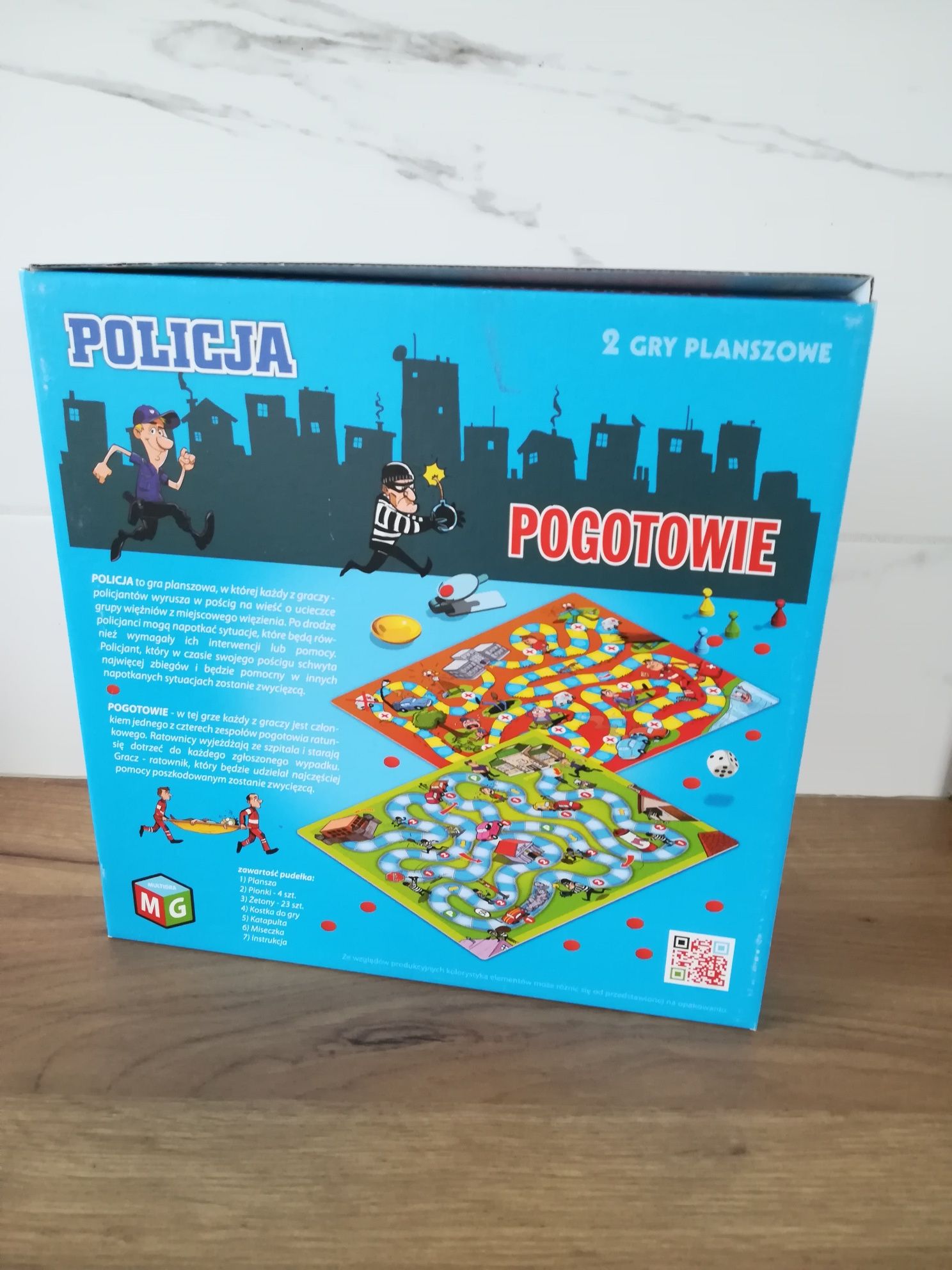 Policja pogotowie 2 gry planszowe Multigra 4+ 5+