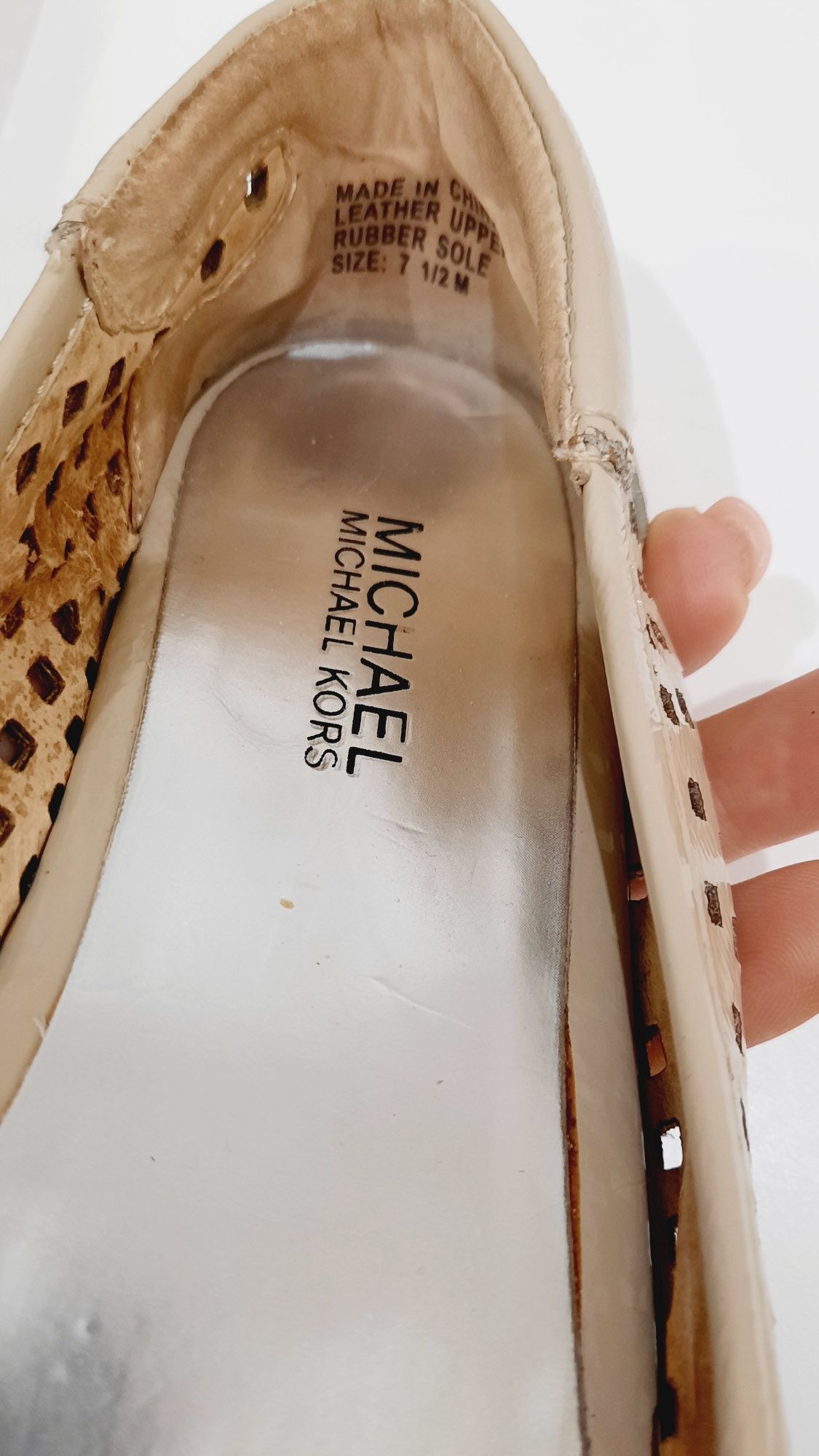 Балетки Michael Kors с открытым носком