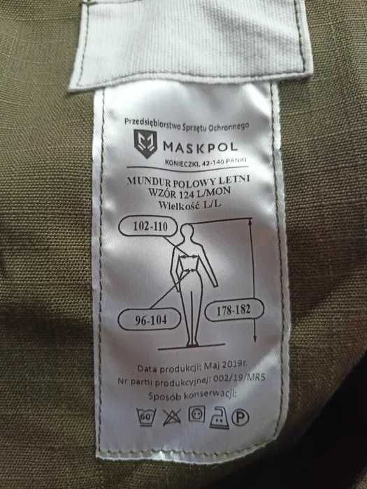 Mundur polowy letni wzór 124L rozmiar L/L