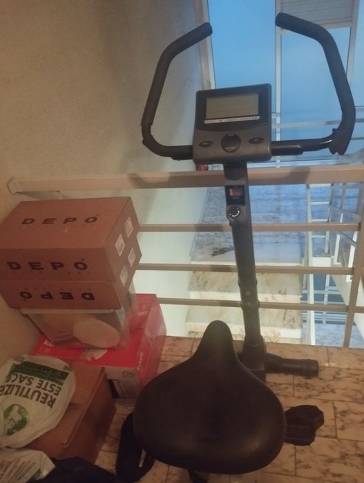 Bicicleta Estática a Funcionar.