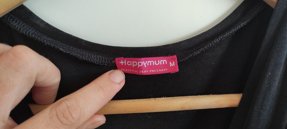 Elegancka sukienka ciążowa i do karmienia Happymum r. M